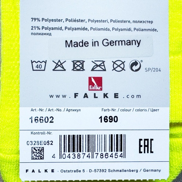 Highlighter Yellow Falke Cool Kick Socks - Picture 8 of 8